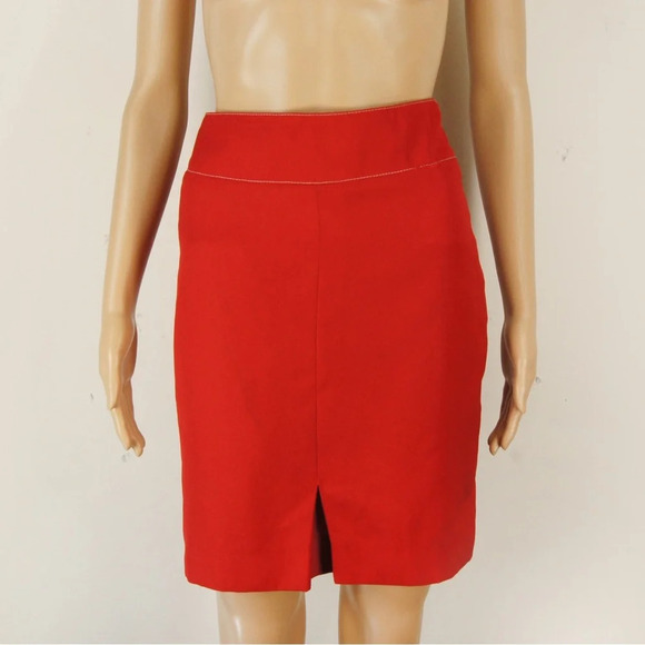 Vintage Thierry Mugler x Clarins Red Blazer Jacket Skirt Set - Picture 4 of 8